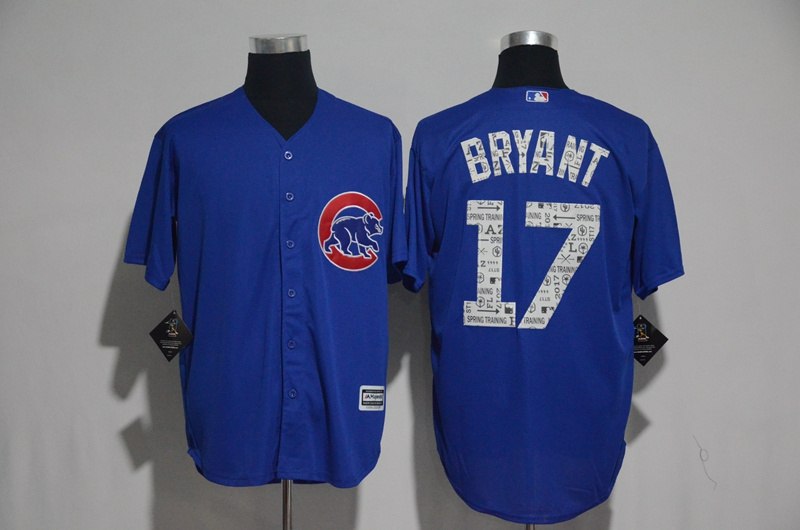 2017 MLB Chicago Cubs #17 Bryant Blue Fashion Edition Jerseys->chicago cubs->MLB Jersey